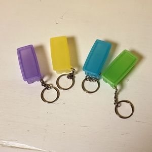Lot of 4 Tupperware Fridgesmart Keychains